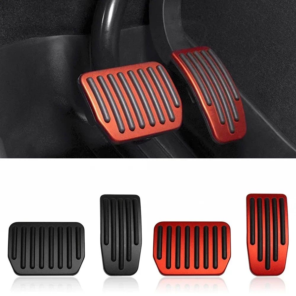 Performance Aluminum Pedal Covers For Tesla Model Y Model 3 NonSlip Foot Pedal Upgrade 1