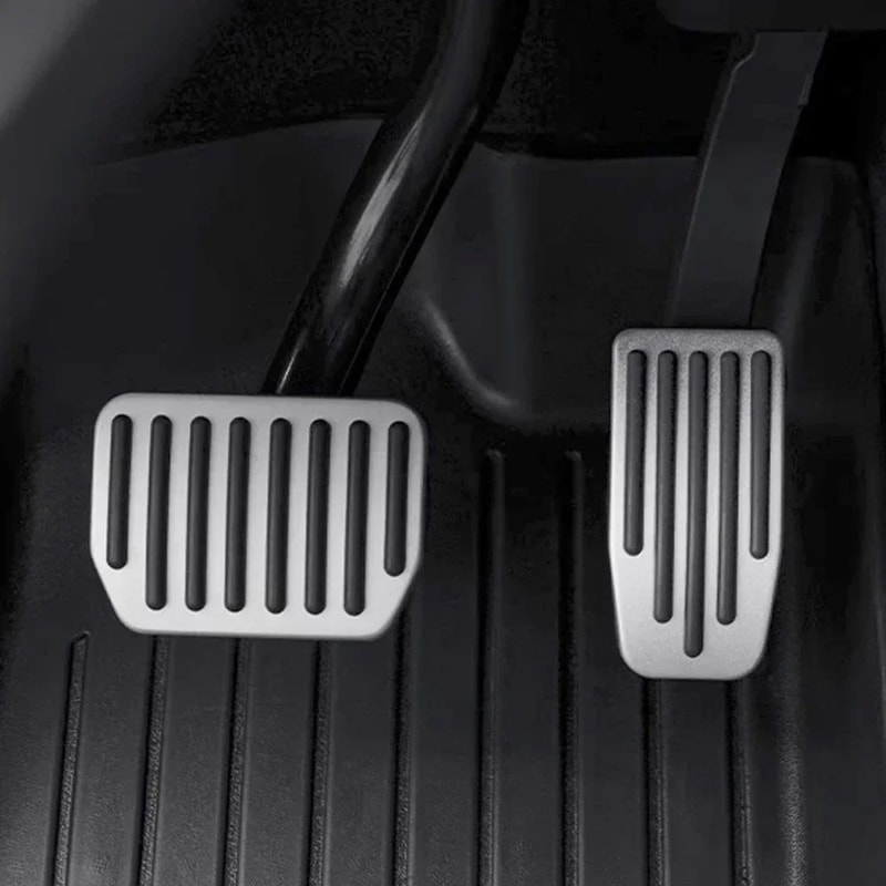 Performance Aluminum Pedal Covers For Tesla Model Y Model 3 NonSlip Foot Pedal Upgrade 2