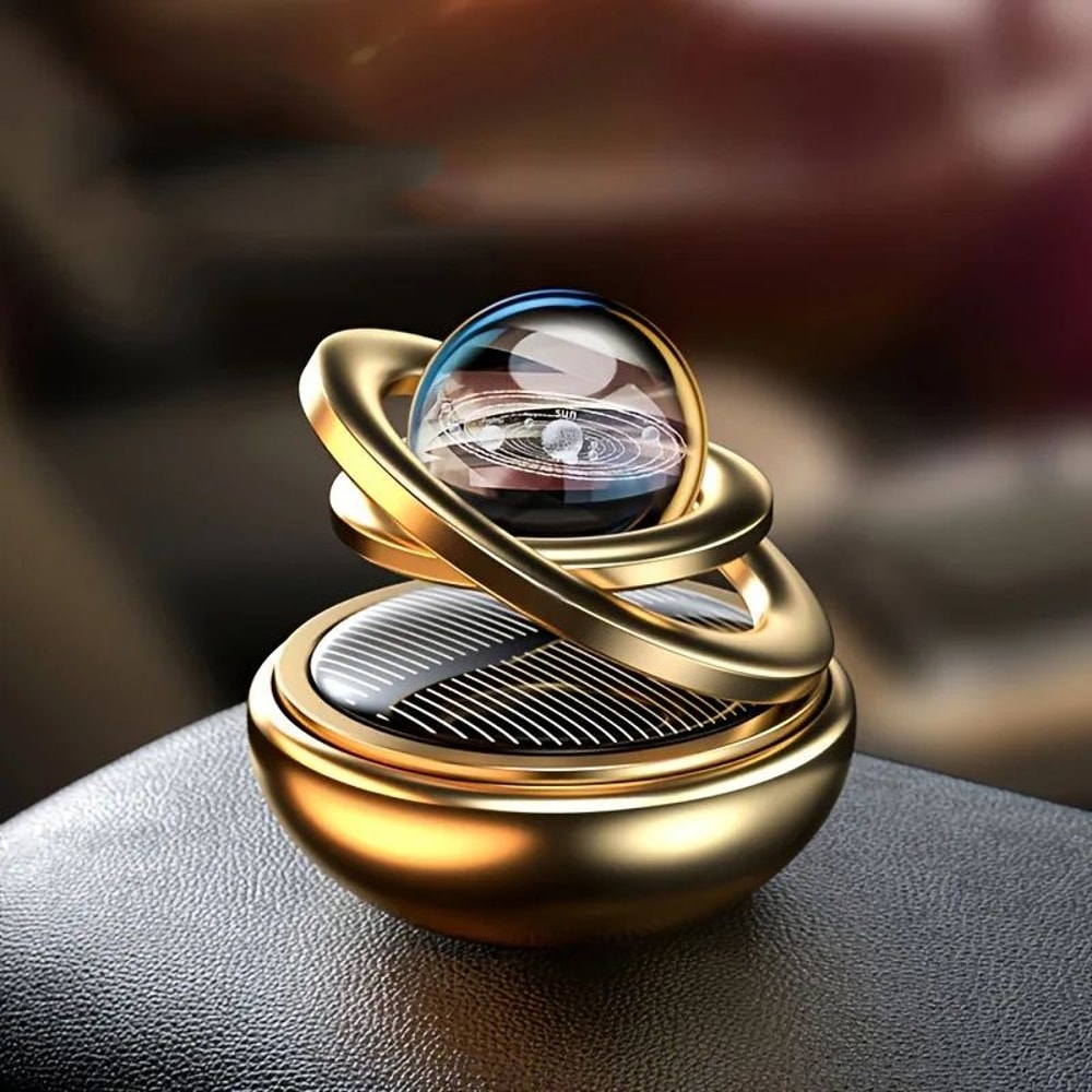 Solar Rotating Car Air Freshener Aromatherapy Diffuser Interior Accessory For Men Women 1