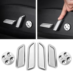 tesla seat adjustment button cover set for model 3 and model y – interior trim protector (6-piece set)