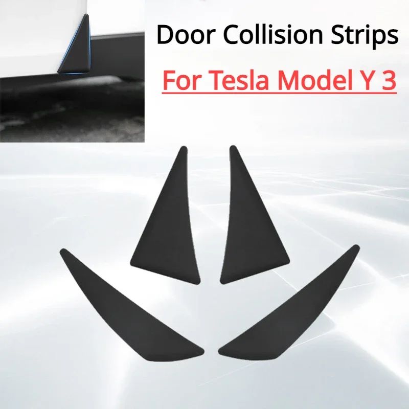 Tesla Door Edge Protection Strips For Model 3 And Model Y Waterproof Car Door Collision Strips Set 0