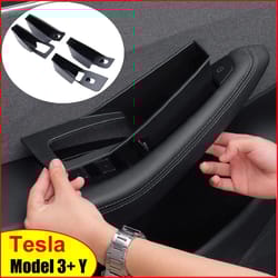tesla door handle storage organizer for model y juniper 2025 & model 3 highland – inner handle tray container