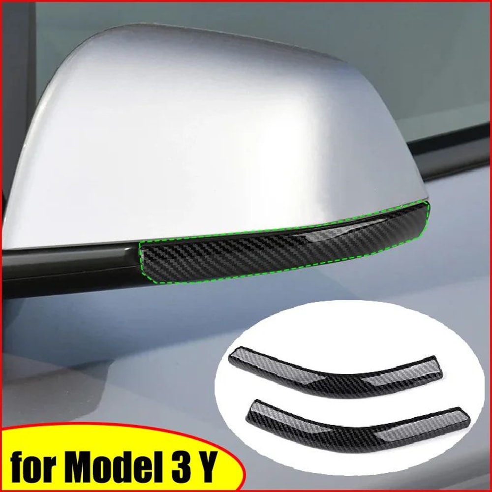 Tesla Rearview Mirror Protection Strips For Model Y Juniper 2025 Model 3 Highland ABS Mirror Anti 0