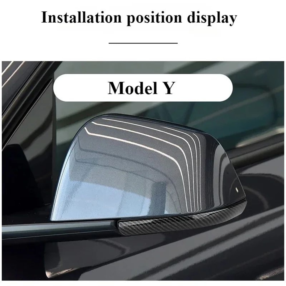 Tesla Rearview Mirror Protection Strips For Model Y Juniper 2025 Model 3 Highland ABS Mirror Anti 2