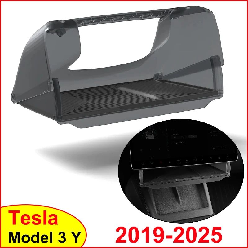 Tesla Under Screen Storage Organizer For Model Y Juniper 2025 Model 3 Highland Hidden Central Con 0