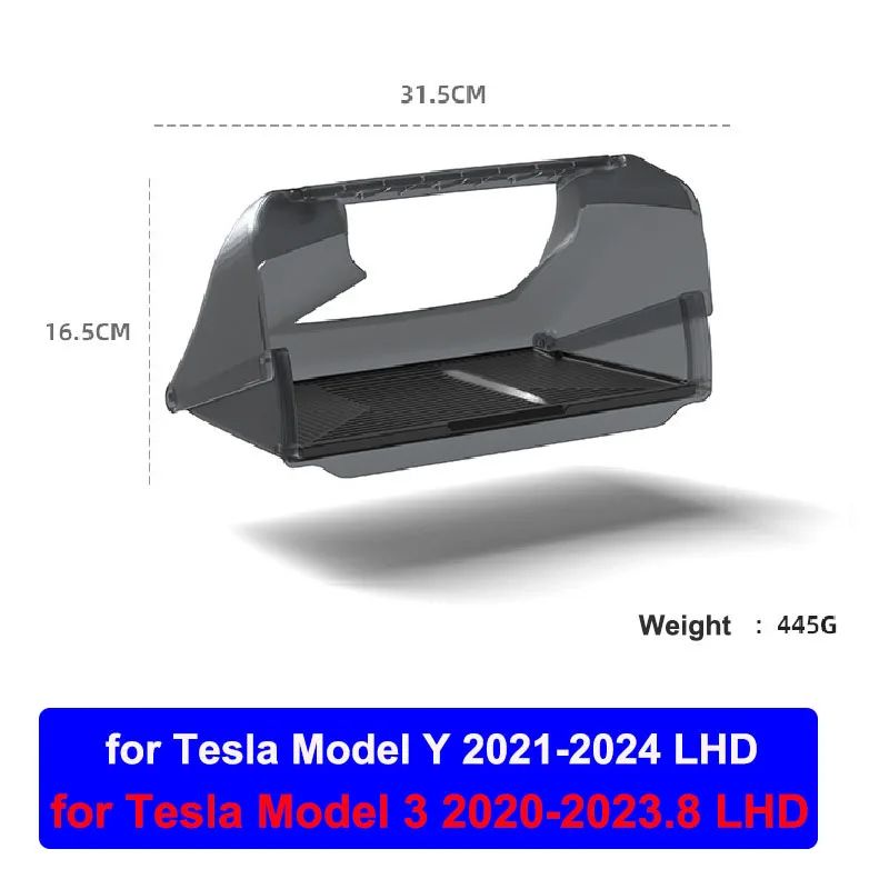 Tesla Under Screen Storage Organizer For Model Y Juniper 2025 Model 3 Highland Hidden Central Con 5