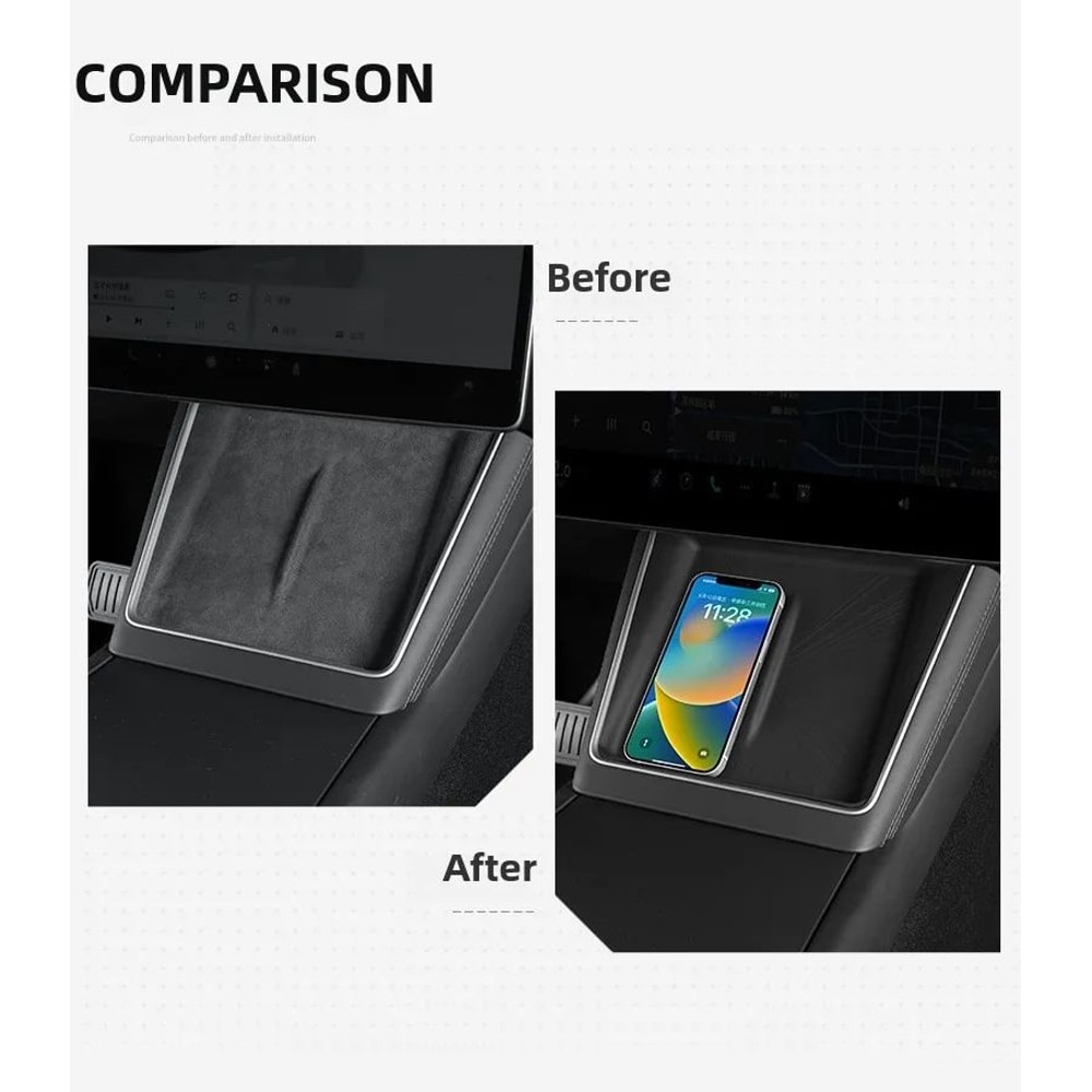 Tesla Wireless Charging Pad Protector For Model Y Launch 2025 Juniper Silicone Center Console Char 1