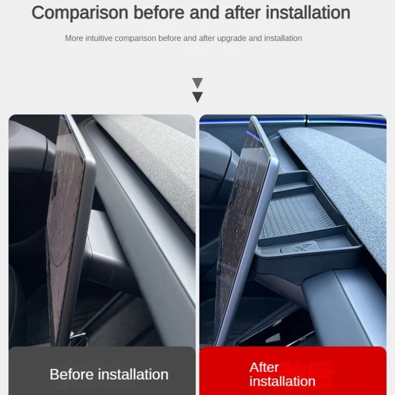 Tesla Dashboard Storage Tray For Model Y Juniper 2025 Model 3 Highland Silicone Center Console Or 3