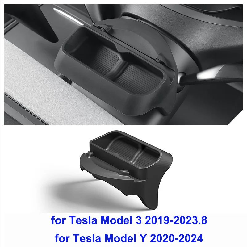 Tesla Steering Wheel Storage Organizer For Model Y Juniper 2025 Model 3 Highland Silicone Sunglas 5