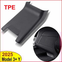 tesla rear armrest anti-kick protection cover for model y juniper 2025 & model 3 highland – center console seat back pro