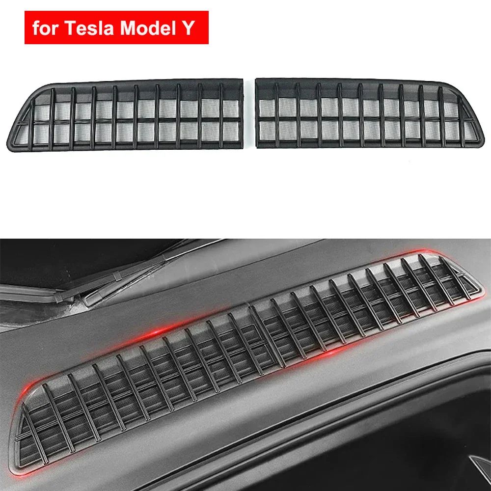 Tesla Lower Bumper InsectProof Grille Cover For Model Y 2024 Front Inlet Vent Protector Net 5
