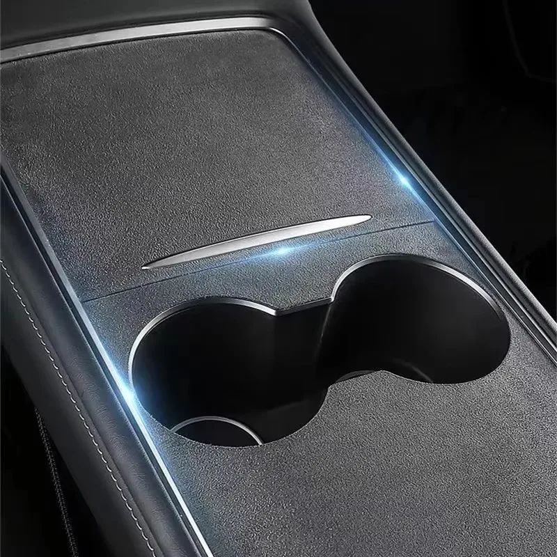 Tesla Suede Center Console Protector For Model Y Juniper 2025 Model 3 Highland Center Console Pan 3