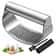 Stainless Steel Garlic Press Rocker Manual Garlic Crusher Tool For Easy Mincing 0