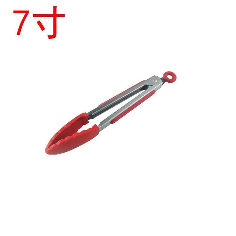 Stainless Steel Silicone Kitchen Tongs Locking BBQ Cooking Tongs With NonSlip Tips 7912 Inch 6