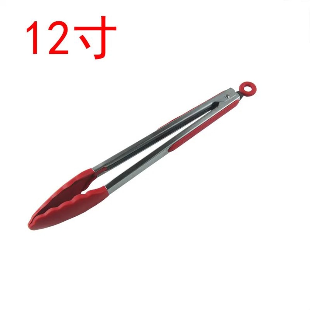 Stainless Steel Silicone Kitchen Tongs Locking BBQ Cooking Tongs With NonSlip Tips 7912 Inch 10