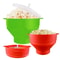 Silicone Microwave Popcorn Popper BPAFree Collapsible Popcorn Bowl With Lid 0