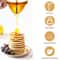 NoDrip Honey Dispenser With Stand Clear Acrylic Honey Pourer Jar For Syrup Juice 1