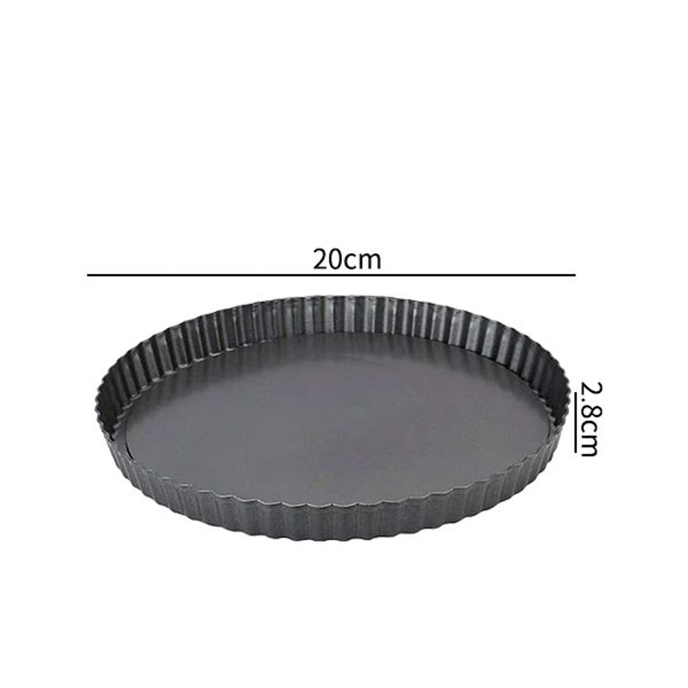 Nonstick Tart Quiche Pan With Removable Bottom Fluted Loose Bottom Baking Pan For Pies Cakes 6