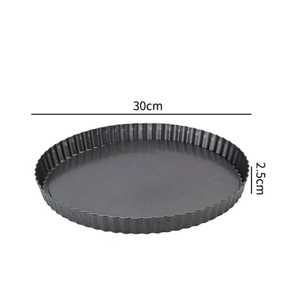 Nonstick Tart Quiche Pan With Removable Bottom Fluted Loose Bottom Baking Pan For Pies Cakes 11