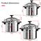 HeavyDuty Pressure Cooker For Gas Stoves Aluminum ExplosionProof Pressure Pot 3L 5L 7L 3