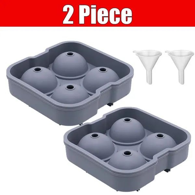 Large Sphere Ice Cube Mold LeakFree Whiskey Ice Ball Maker 48 Grid 6