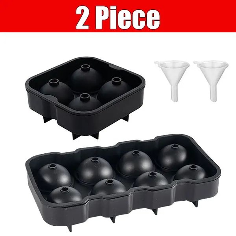 Large Sphere Ice Cube Mold LeakFree Whiskey Ice Ball Maker 48 Grid 8