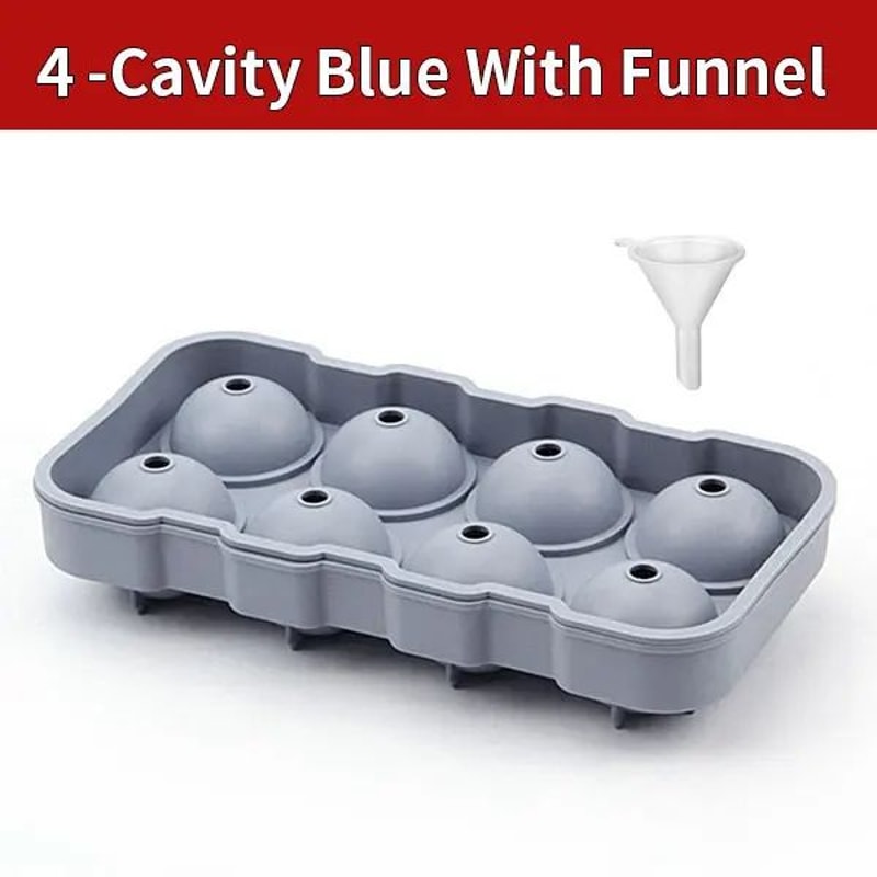 Large Sphere Ice Cube Mold LeakFree Whiskey Ice Ball Maker 48 Grid 12