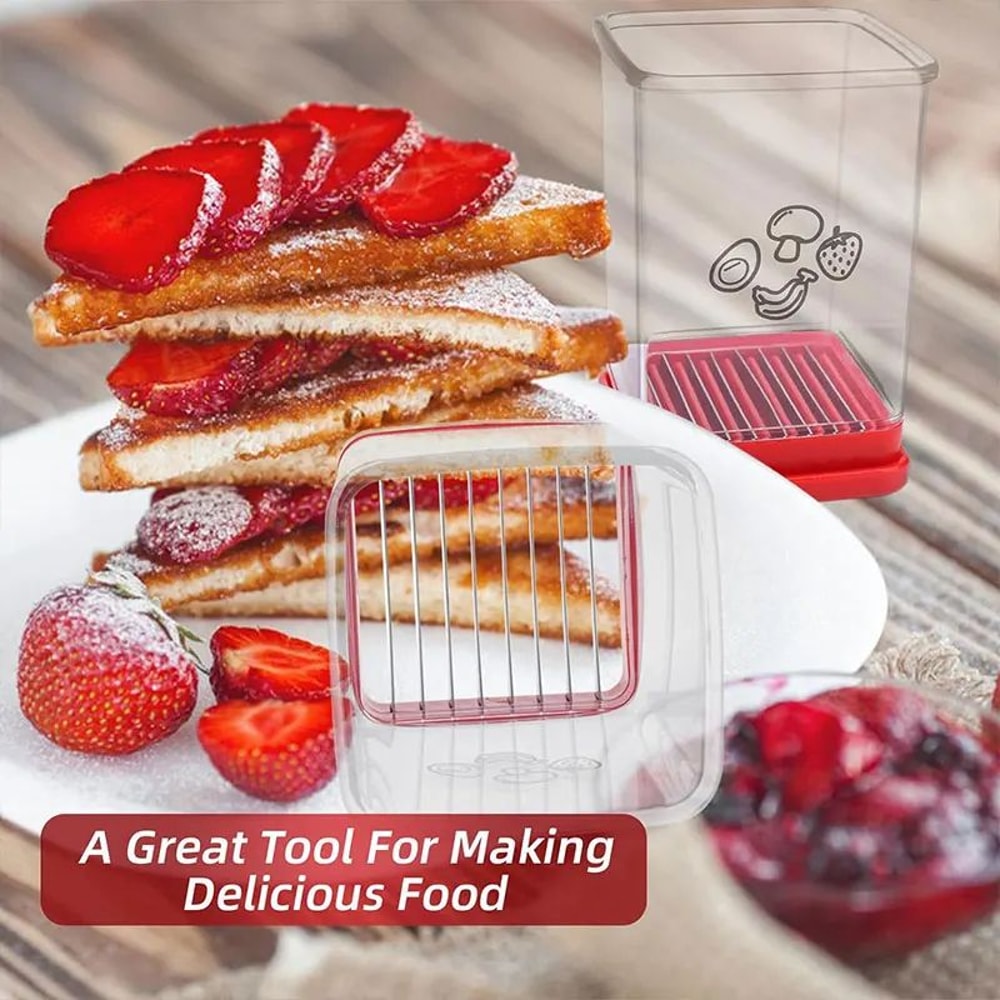 Speed Cup Fruit Slicer With Push Plate Easy Banana Egg Cutter For Quick Salads 1