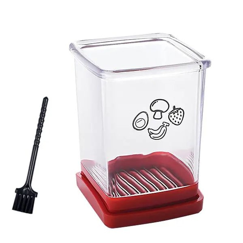 Speed Cup Fruit Slicer With Push Plate Easy Banana Egg Cutter For Quick Salads 3