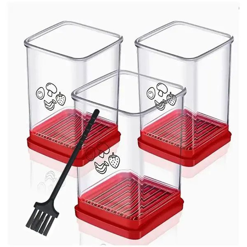 Speed Cup Fruit Slicer With Push Plate Easy Banana Egg Cutter For Quick Salads 5