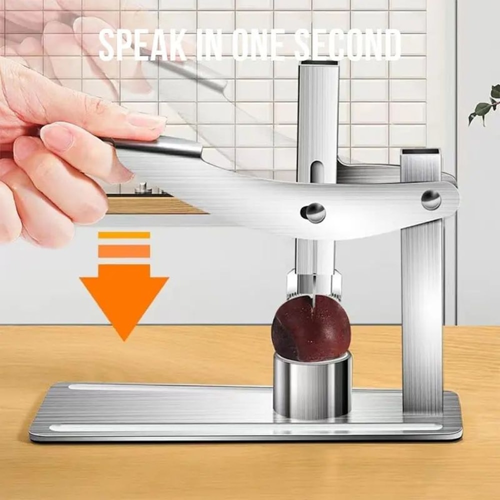 HeavyDuty Chestnut Cracker With NonSlip Handle Stainless Steel Nut Opener Tool 2