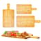 Large Bamboo Cutting Board With Handle Wooden Chopping Serving Board For Kitchen Prep 0