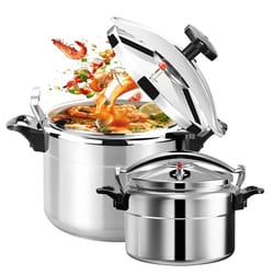 aluminum pressure cooker for gas stoves – safe lock pressure canner in 3l to 7l sizes