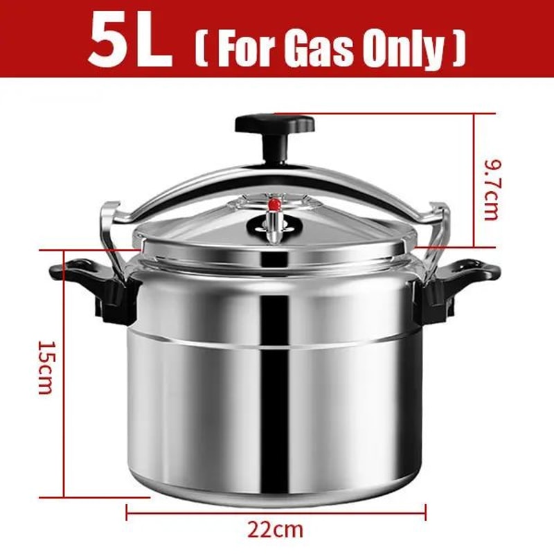 Aluminum Pressure Cooker For Gas Stoves Safe Lock Pressure Canner In 3L To 7L Sizes 6