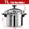 Aluminum Pressure Cooker For Gas Stoves Safe Lock Pressure Canner In 3L To 7L Sizes 7