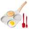 4Cup Egg Pan Omelette Skillet Nonstick Granite Pan For Gas Induction Cooking 0