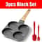 4Cup Egg Pan Omelette Skillet Nonstick Granite Pan For Gas Induction Cooking 4