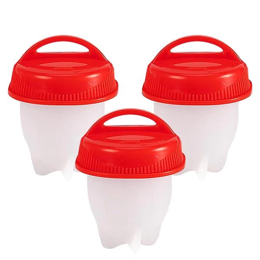 Silicone Egg Poacher Cups BPAFree Nonstick Egg Boiler Steamer Set 3 Or 6 Pieces 6