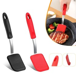 mini silicone spatula turner – heat-resistant nonstick cookie & egg flipper