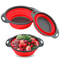 Collapsible Silicone Colander Foldable Fruit Vegetable Strainer For Compact Kitchens 0