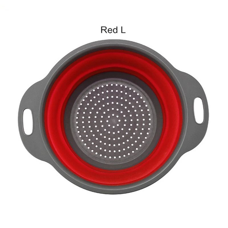 Collapsible Silicone Colander Foldable Fruit Vegetable Strainer For Compact Kitchens 7