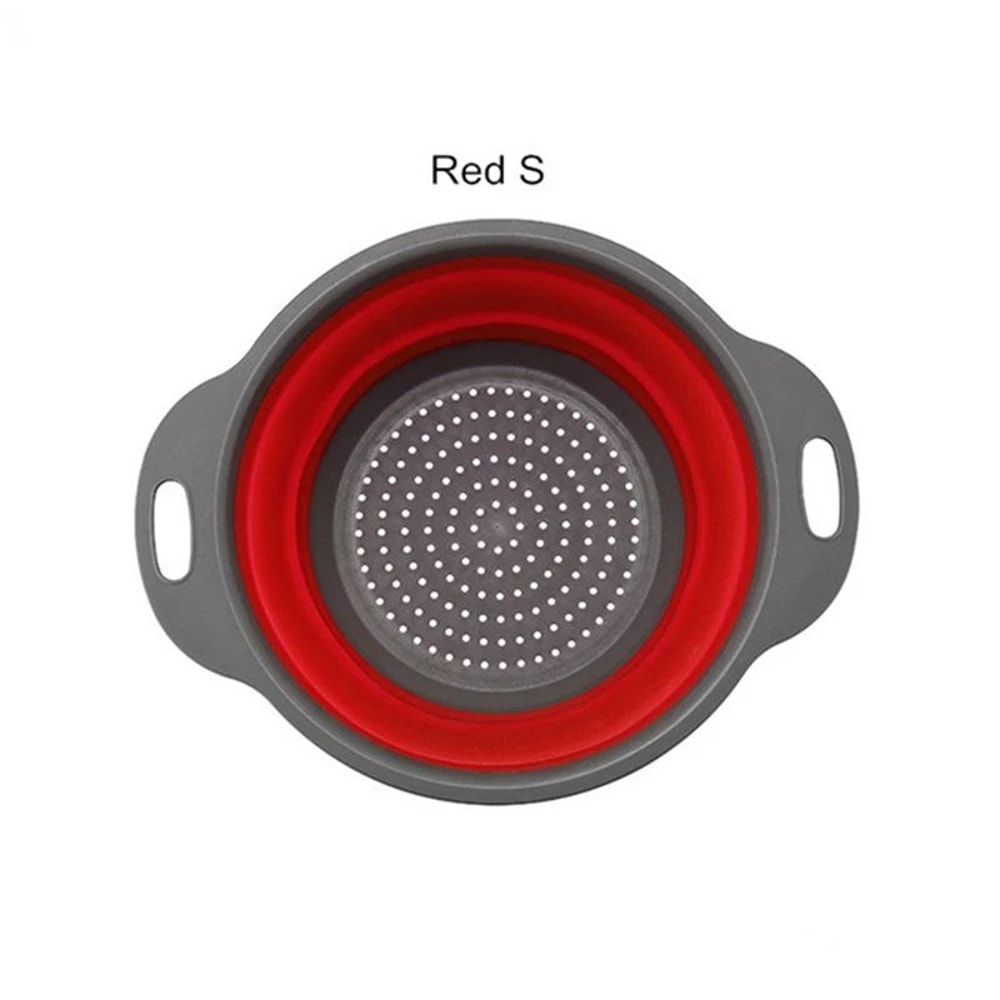 Collapsible Silicone Colander Foldable Fruit Vegetable Strainer For Compact Kitchens 8