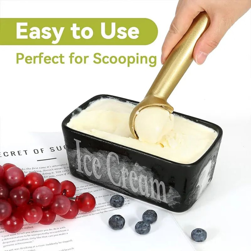 Professional Stainless Steel Ice Cream Scoop HeavyDuty Nonstick Ice Cream Scooper 3