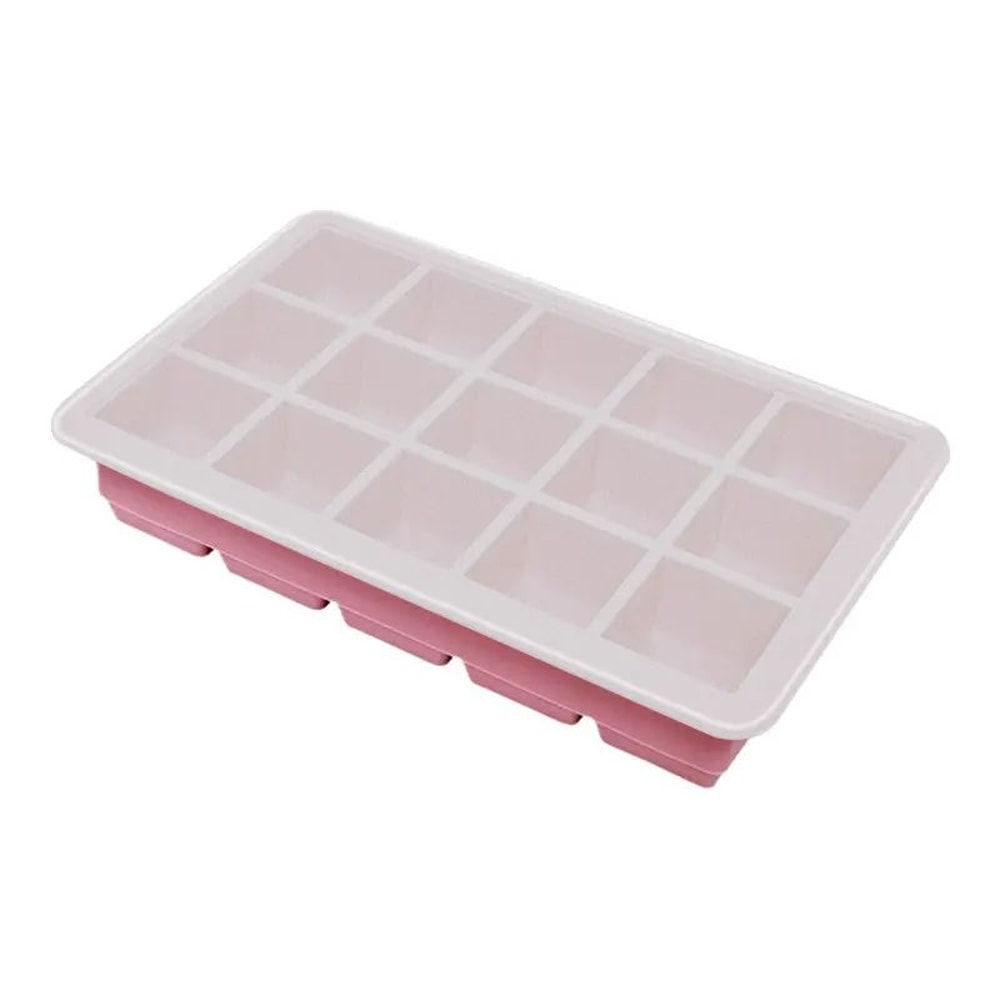 Large Square Silicone Ice Cube Trays With Lid Stackable Big Ice Mold For Freezer 6 Or 15 Grid 7
