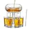 6Shot Glass Dispenser With Holder Multi Shot Pourer For Parties Cocktails 0