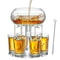6Shot Glass Dispenser With Holder Multi Shot Pourer For Parties Cocktails 0