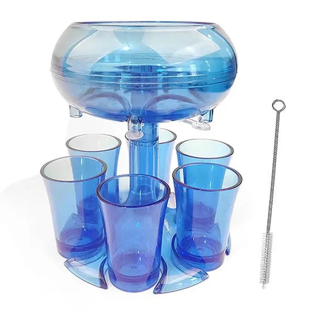 6Shot Glass Dispenser With Holder Multi Shot Pourer For Parties Cocktails 4