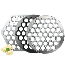 37-hole pelmeni maker – metal russian dumpling mold & ravioli press