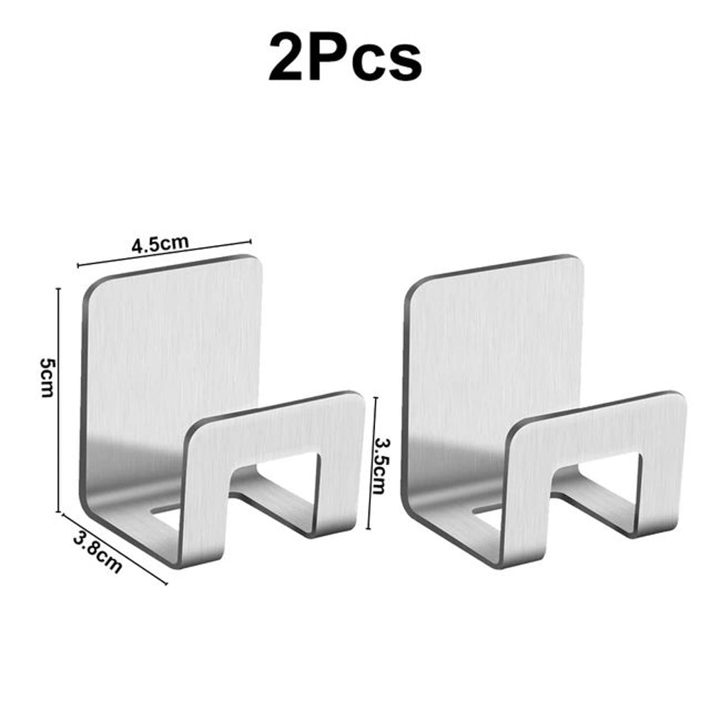 Stainless Steel Sink Tray Drainer SelfAdhesive Sponge Rag Holder Organizer 6