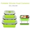 Collapsible Silicone Bento Lunch Box Portable Food Storage Container For Home Travel 1
